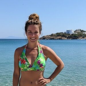 Vintage Catalina Halter Bikini Top M